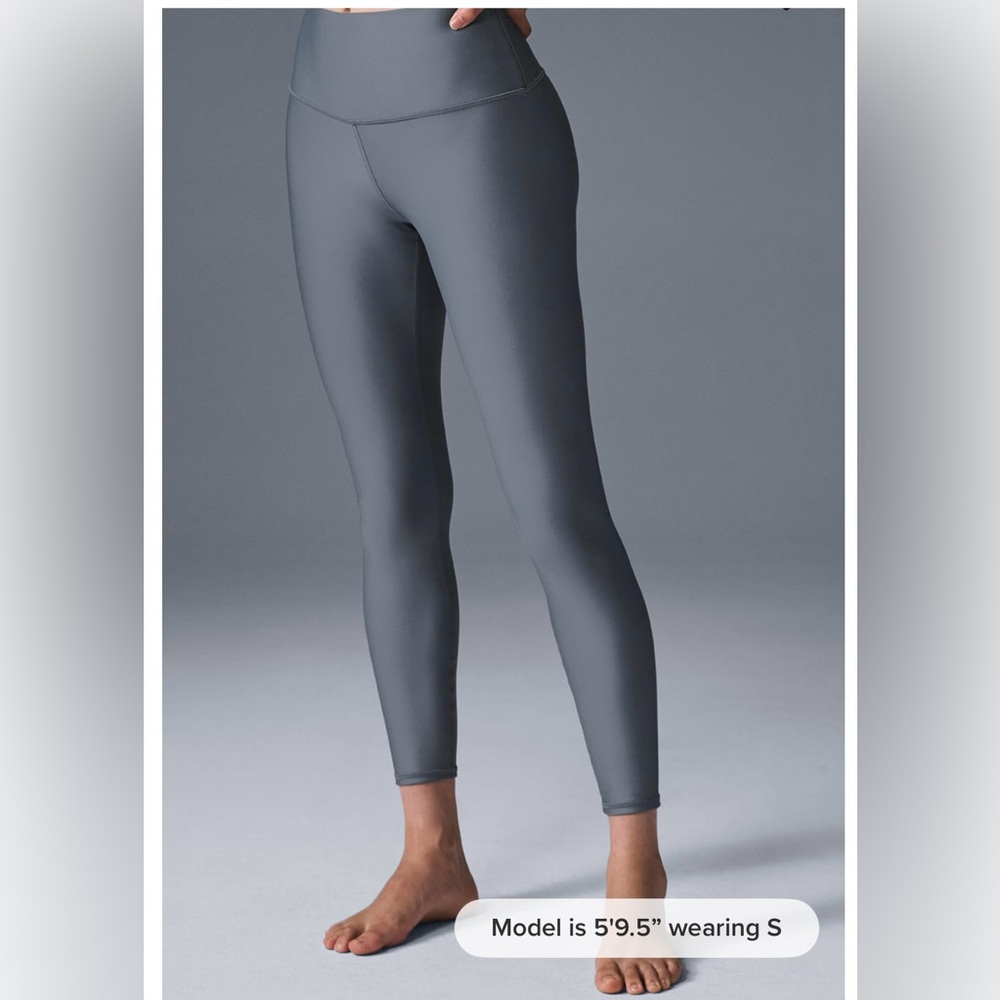 ALO Yoga 7/8 High-Waist Airlift Leggings- Steel Grey- XS- worn once- sold out!